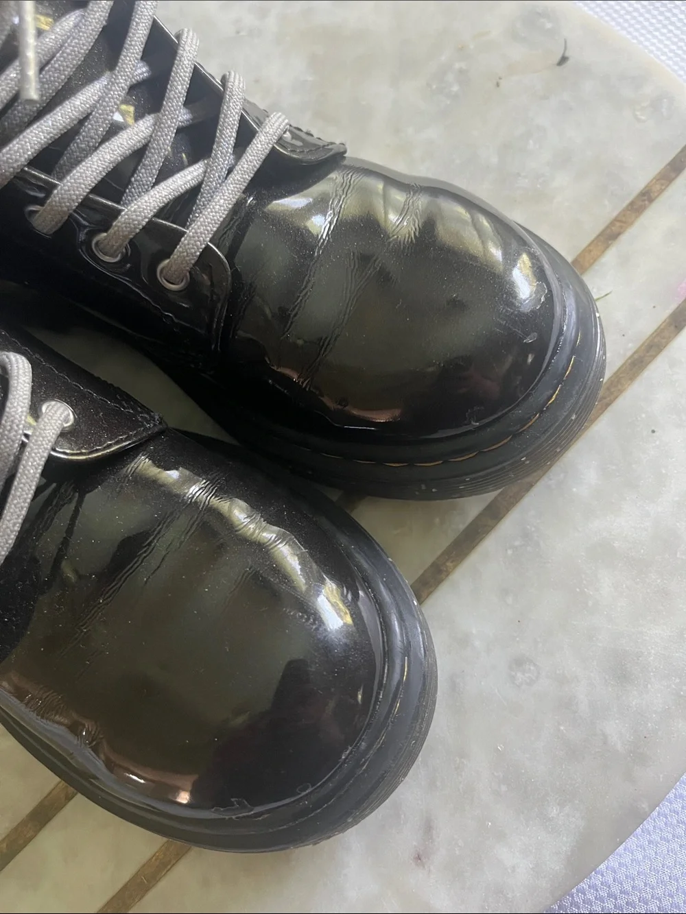 Dr. Martens glossy black